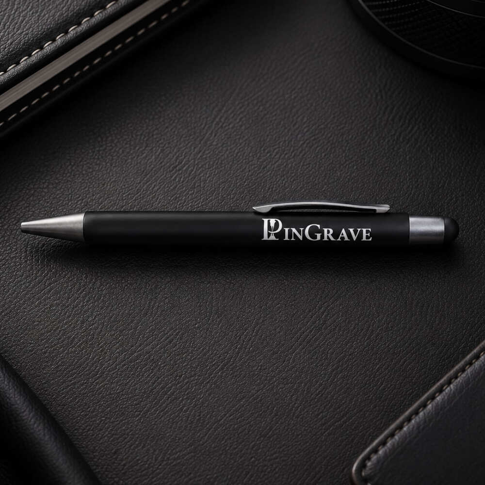 Personalised Matte Black Executive Pen – Custom Laser Engraved