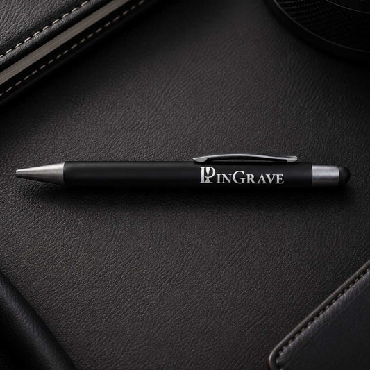 Personalised Matte Black Executive Pen – Custom Laser Engraved
