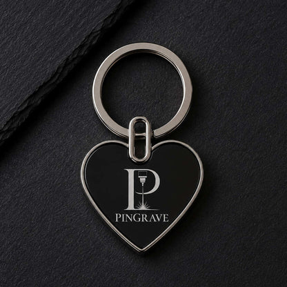 Heart Keyring – Custom Laser Engraved Metal Keychain