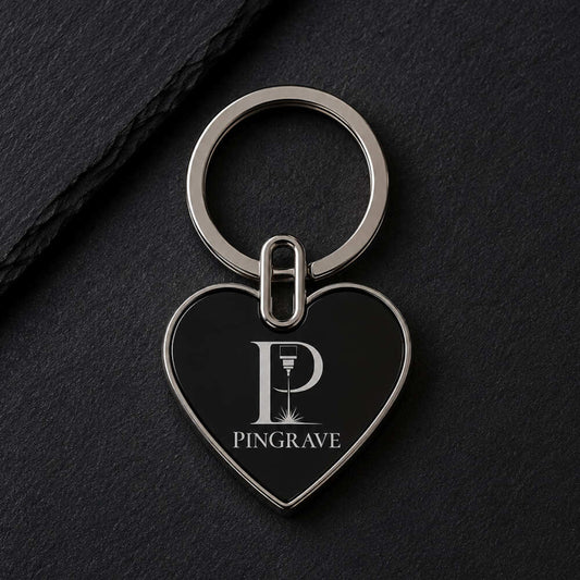 Heart Keyring – Custom Laser Engraved Metal Keychain