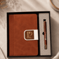 Leather A5 Diary & Pen Gift Set
