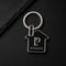 Personalised House Shape Metal Keychain – Custom Engraved Keyring
