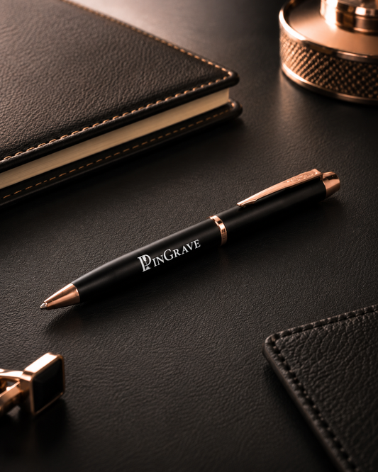 Personalised Rose Gold Executive Pen – Custom Laser Engraved